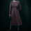 Thumbnail: Midnight Bouquet All-over print long sleeve midi dress