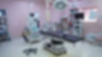 Hospital operating room with medical equipment