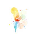 petit colorful neutral watercolor splash