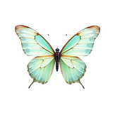 a light bluish greenish realistic butterfly with no background.png