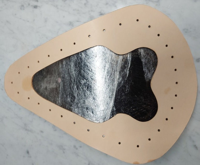 Hand crafted leather bobber seat.