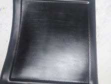 Korium seat leather replaced and hand stitched.