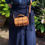 Thumbnail: Hand crafted leather handbag in tan