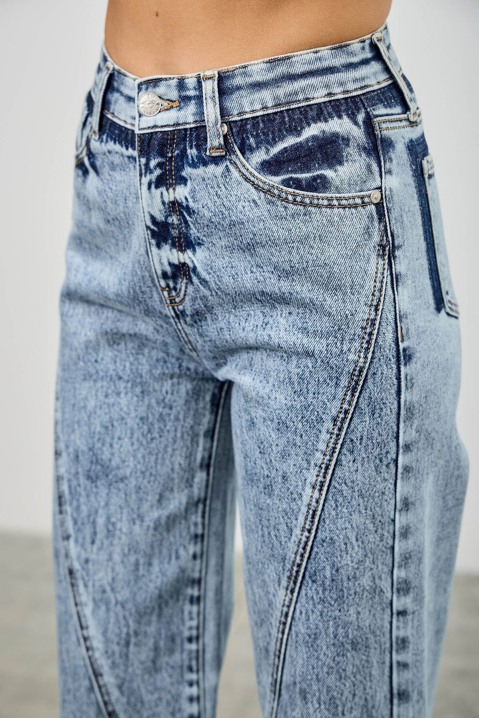 Thumbnail: High Rise Relaxed Straight With Seam Detail