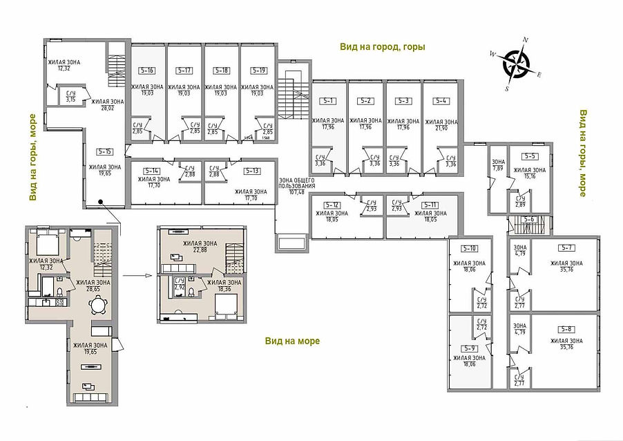 Планировка Алустон 5 этаж
