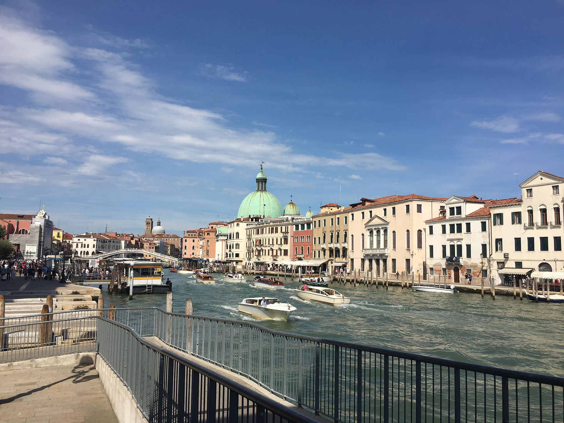 View near the train station.