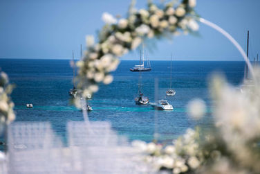 Nobu Ibiza Bay wedding photographer an vudeographer