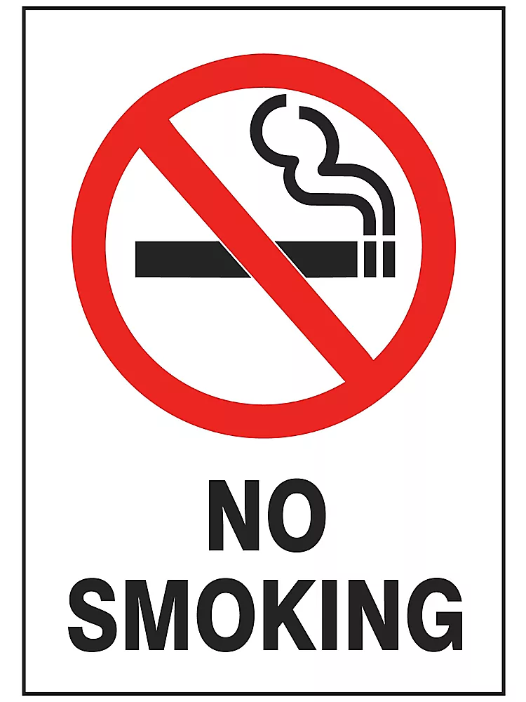 no smoking sign rental