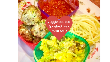 Spaghetti n Meatballs (w/VEGGIES snuck in)