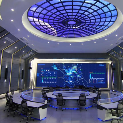 Kesino Custom Console Solution for Water Big Data Center | 40-Seat High-End Control Room Furniture