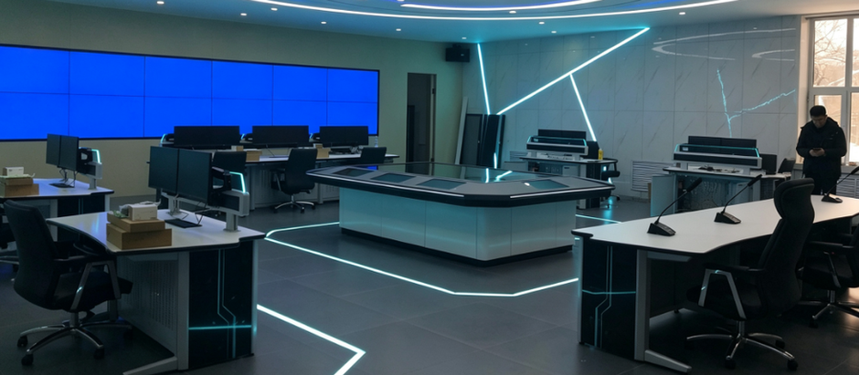 Belgium Education Training Center Console Project | Customized Control Room Workstation Solution for Professional Learning Environments