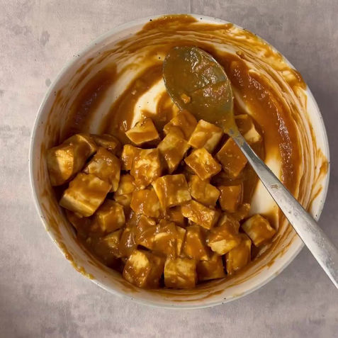 קרוטוני טופו בציפוי פריך