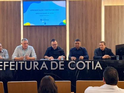 Sabesp apresenta à Prefeitura de Cotia plano de R$ 1 bilhão em investimentos em saneamento básico