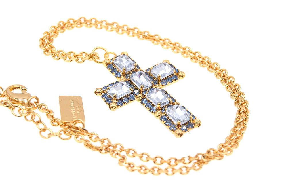 Miniatura: Small Roma Cross light blue