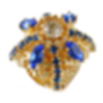Lace Cupola Ring Blue
