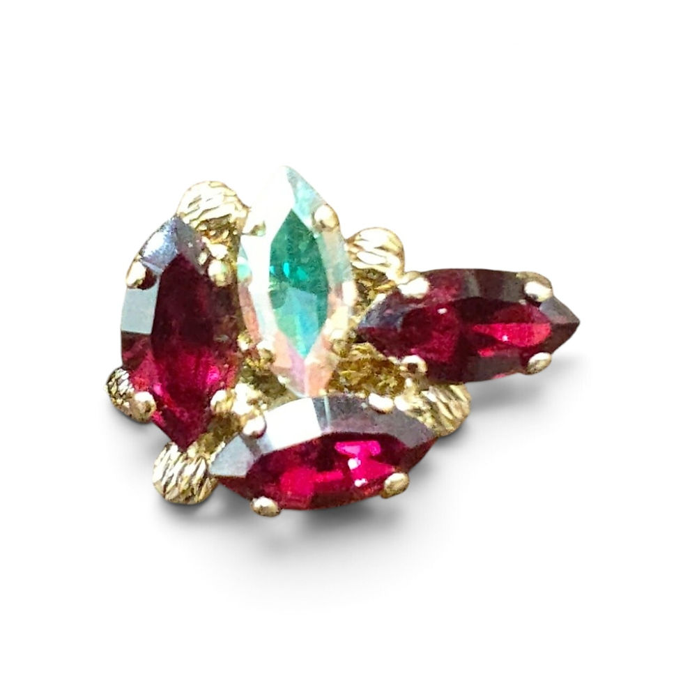 Miniatura: Mix of Marquis Dew Drop Ring
