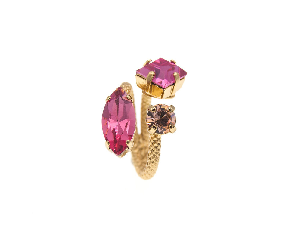 Miniatura: Semi Helix Ring pink