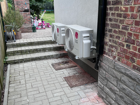 Installation d'une climatisation mono-split LG 3,5 kw pour un bureau sous comble
