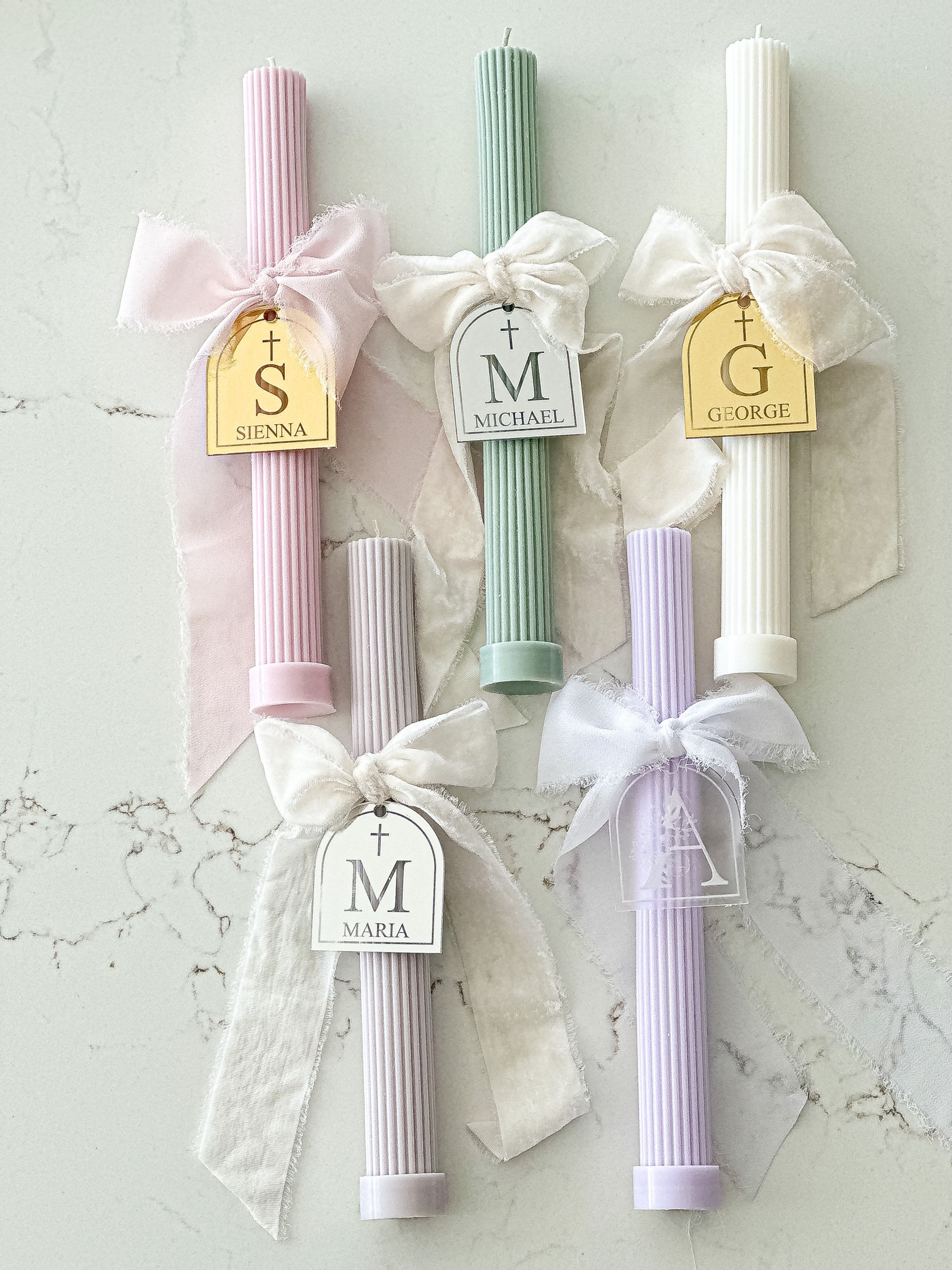 Pillar Plaque Candle