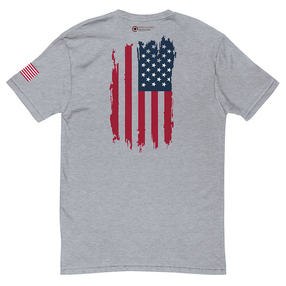 Thumbnail: Short Sleeve Wings USA theme T-shirt