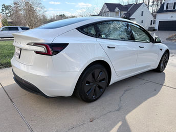 White tesla 3