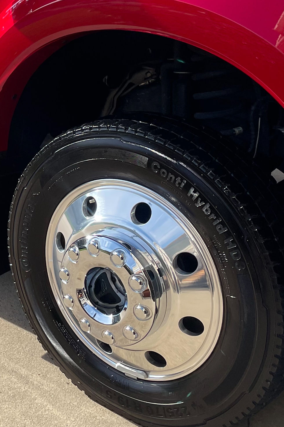 Thumbnail: wet look truck tire