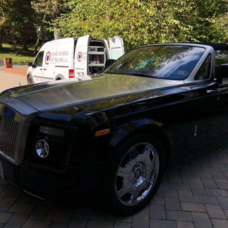 Black Rolls Royce after Ceramic Coating