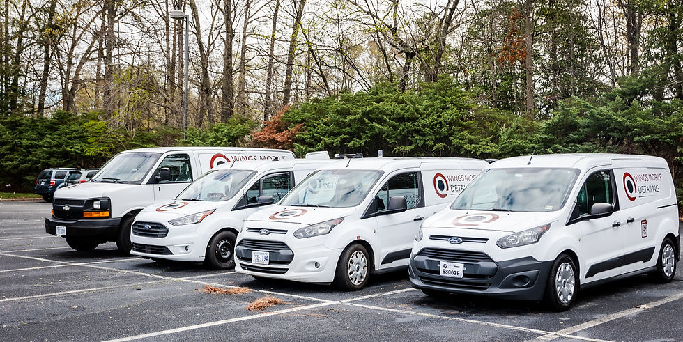 Mobile Detailing business fleet.