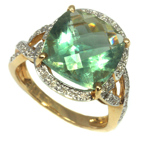 Thumbnail: RI-ER116P-14Y-GAM-14k-gold-rings-a
