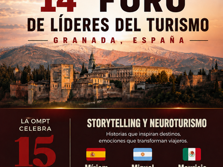 Granada será sede del 14.º Foro de Líderes del Turismo, donde la OMPT celebrará sus 15 años de trayectoria