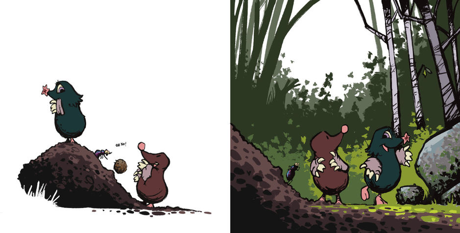 Digla the mole character has a plan