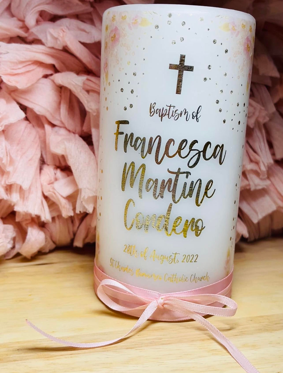 Thumbnail: Mackenzie's Baptism Candle
