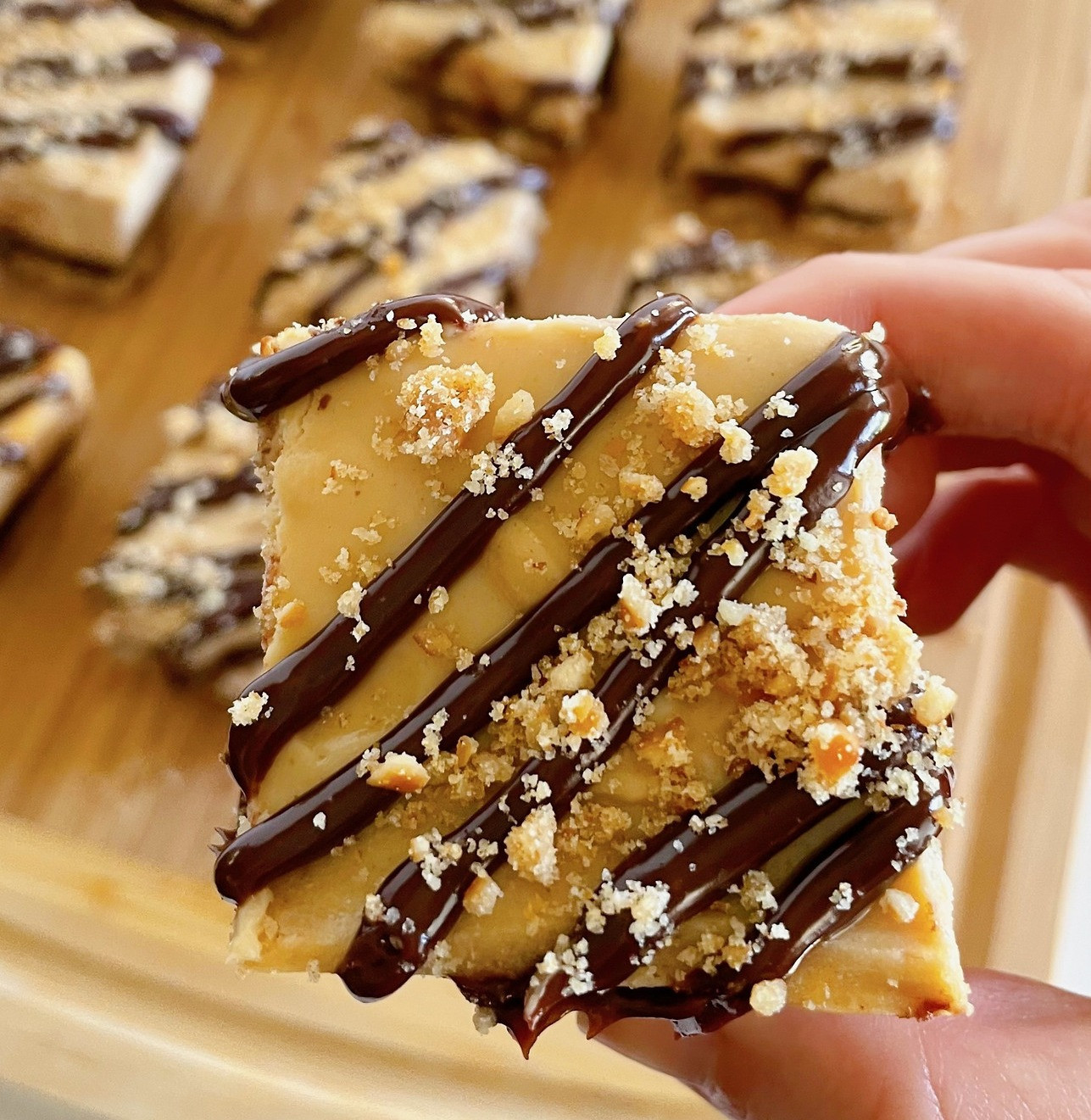 Peanut Butter Chocolate Cheesecake with Pretzel Crust