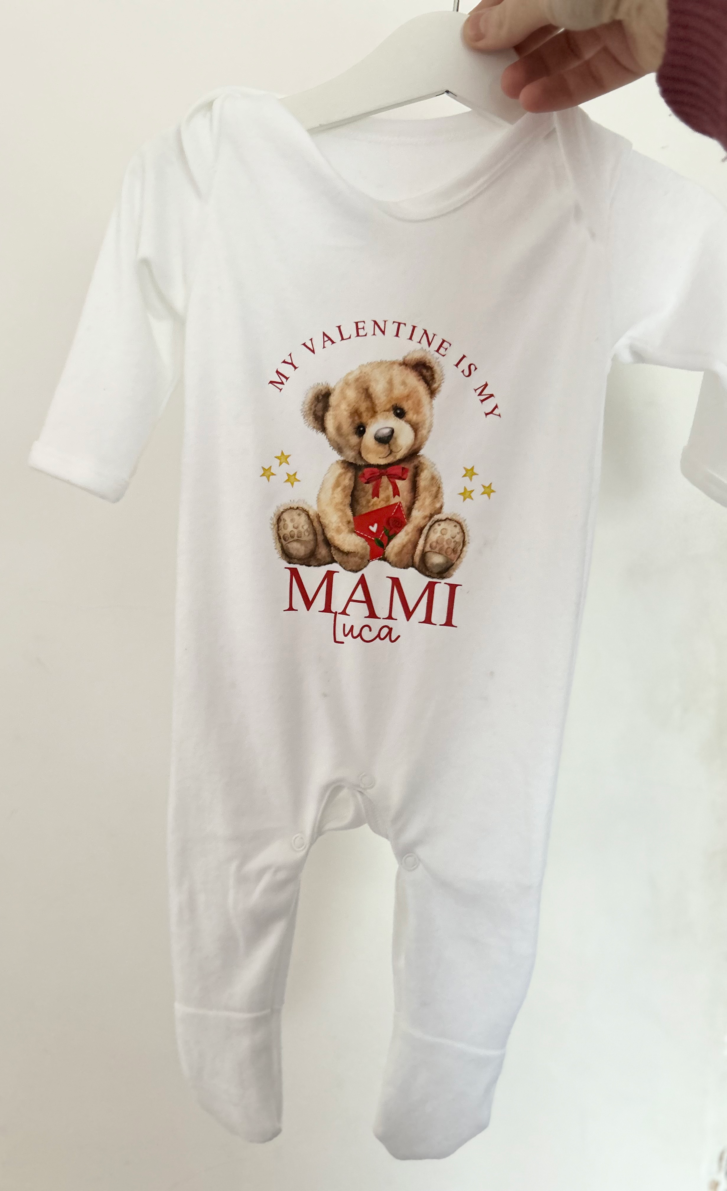 'My Valentine is' Valentine's Babygrow 