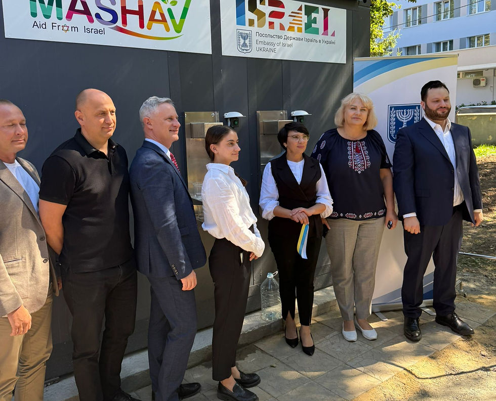 ישראל תרמה לבית החולים באומן. צילום: מרכז ברסלב באומן