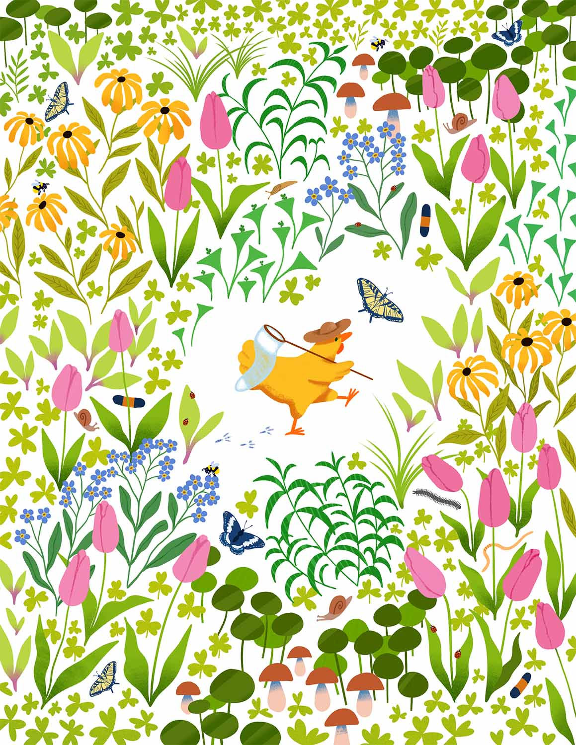 "Garden Flutter" Print