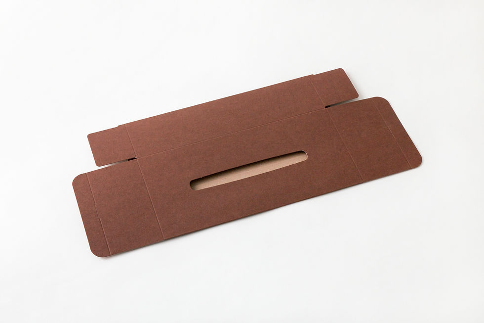 TISSUE BOX CASE BROWN
