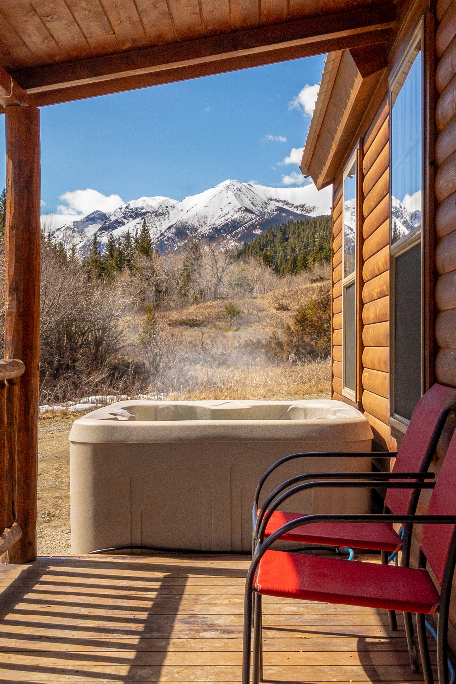 All our cabins have hot tubs