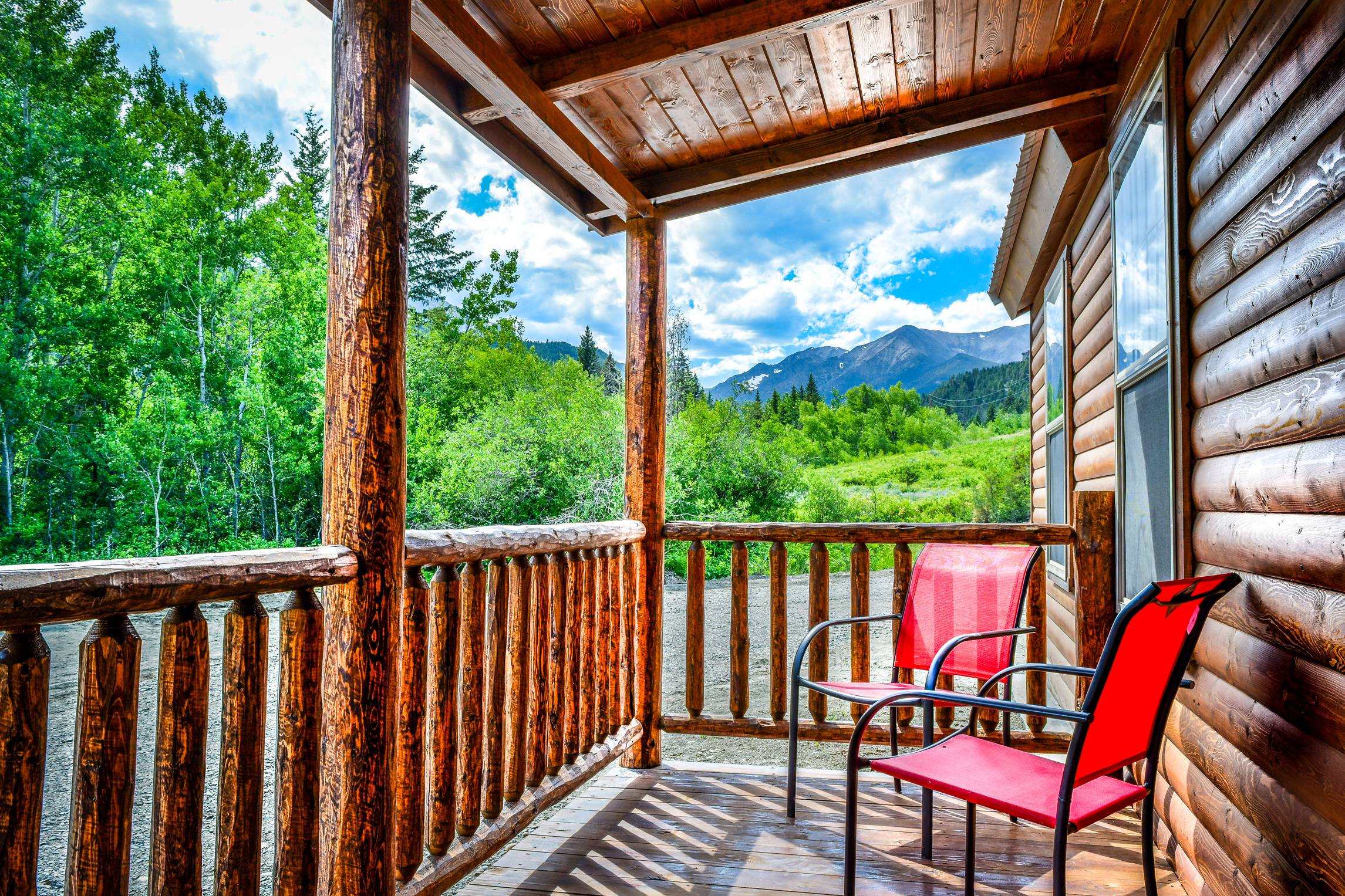 Fisher Cabin Covered Porch