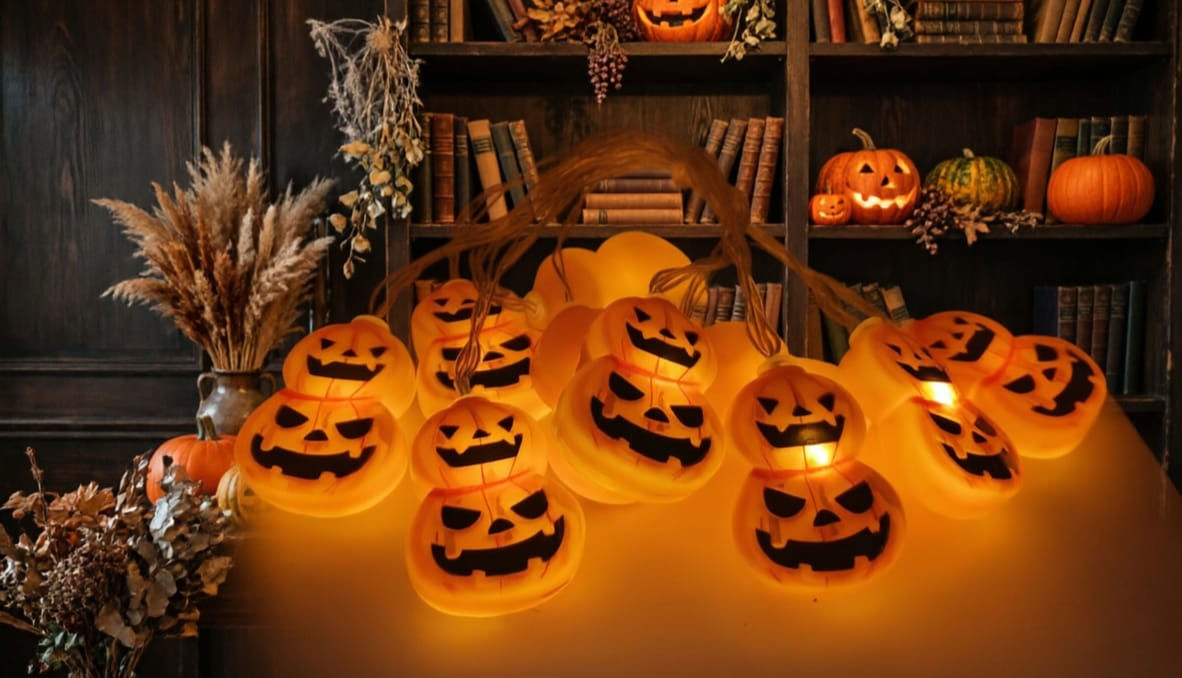 LED HALLOWEEN DOBLE CALABAZA 