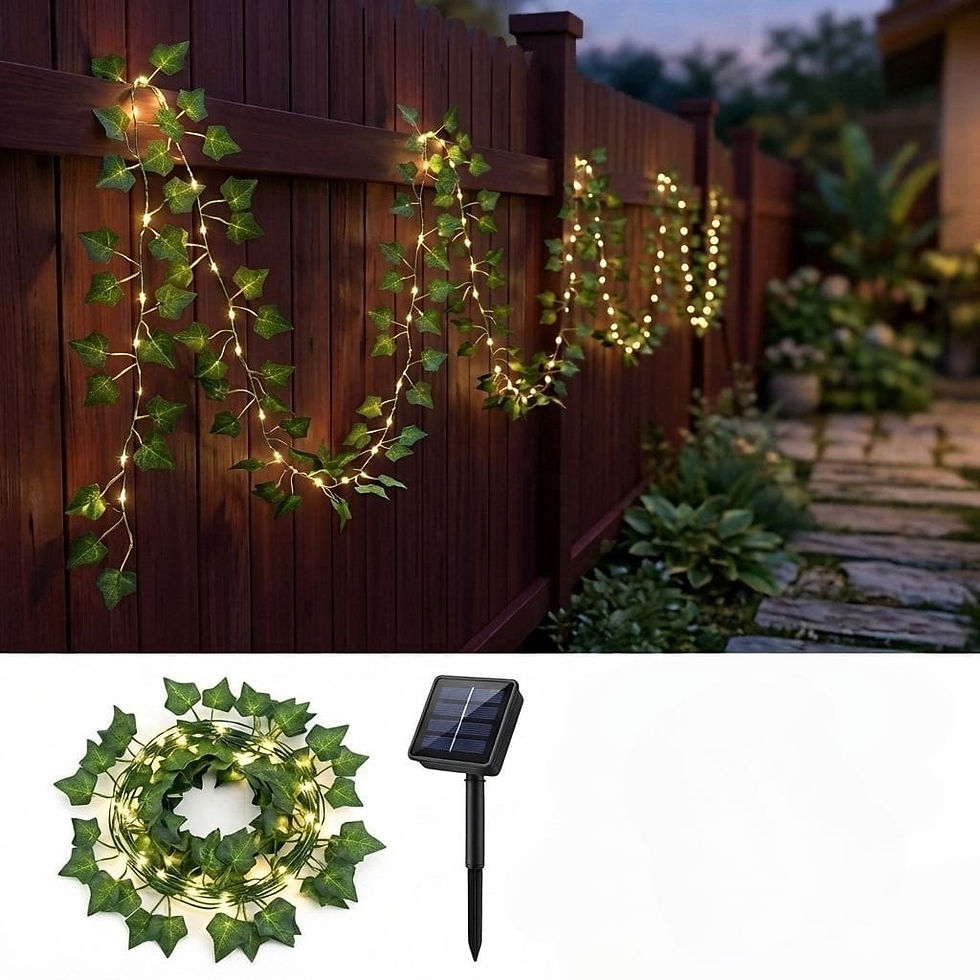 Miniatura: 100LED 10MTS SOLAR CON HOJAS 