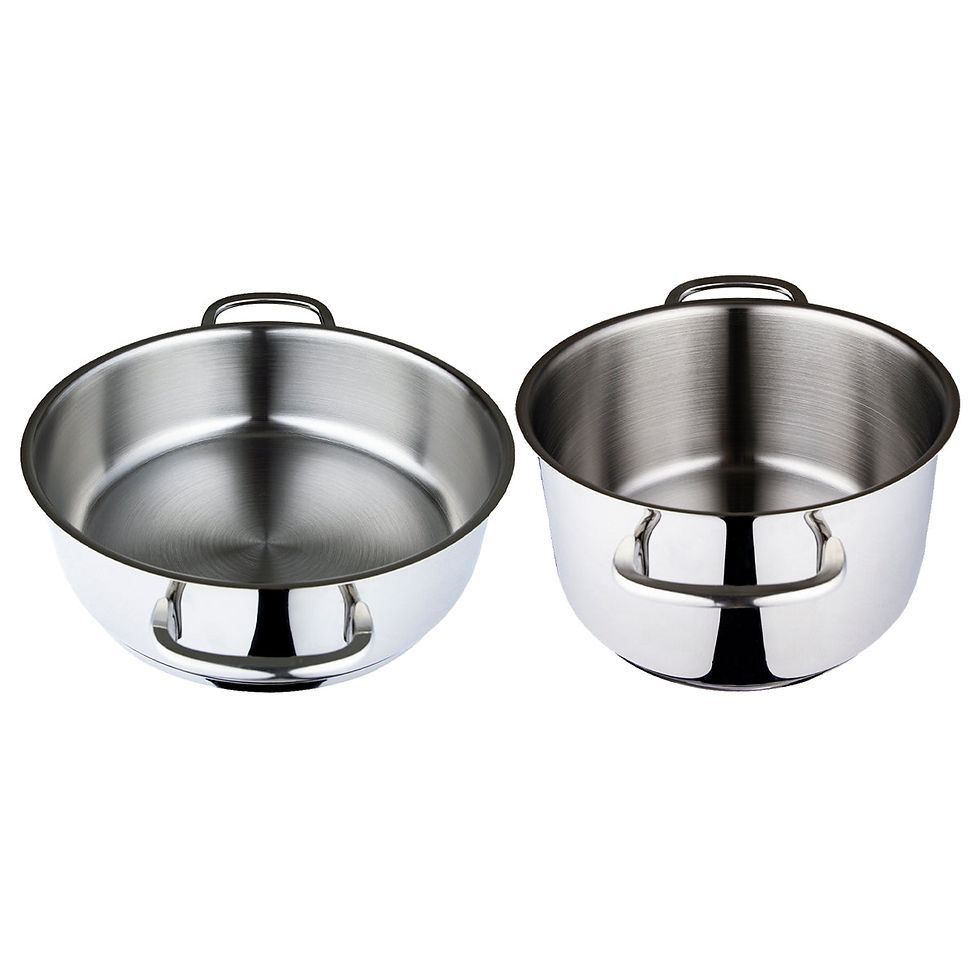 Miniatura: Serenk Modernist Cookware Set Saute Pan Stock Pot, 4 pcs