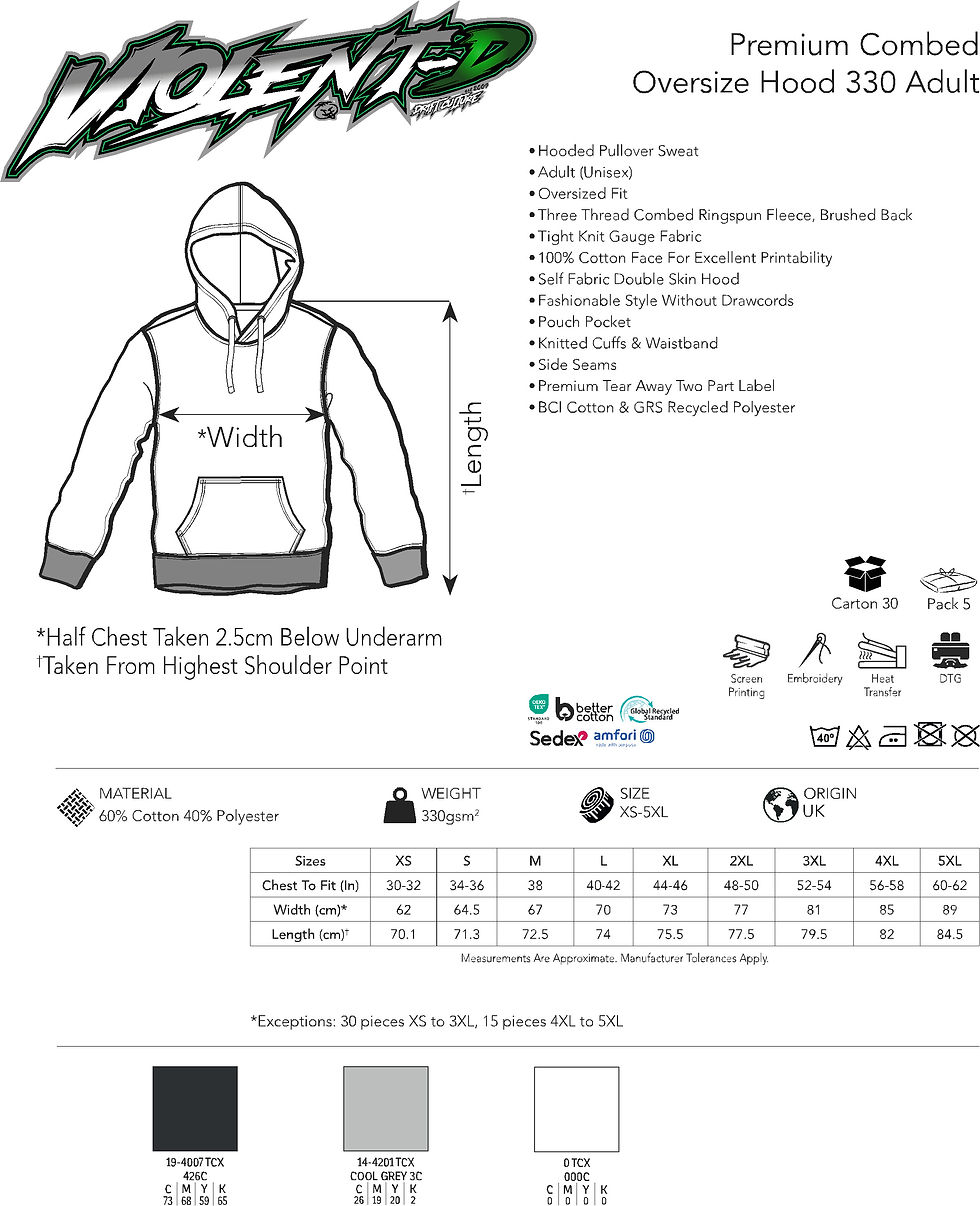 Thumbnail: Violent-d line style compact t-shirt/hoodie