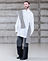 Striped Knotted Sleeve Extreme Oversized Shirt — image 5