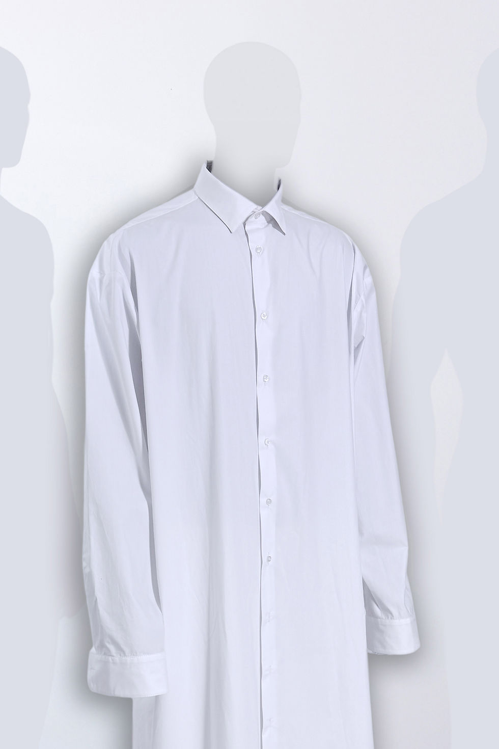 EXTREME OVERSIZED SHIRT DRESS - Front View