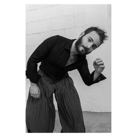 Tailored Shirt with Elastic Chest Detail | Two Tone Pleated Pants