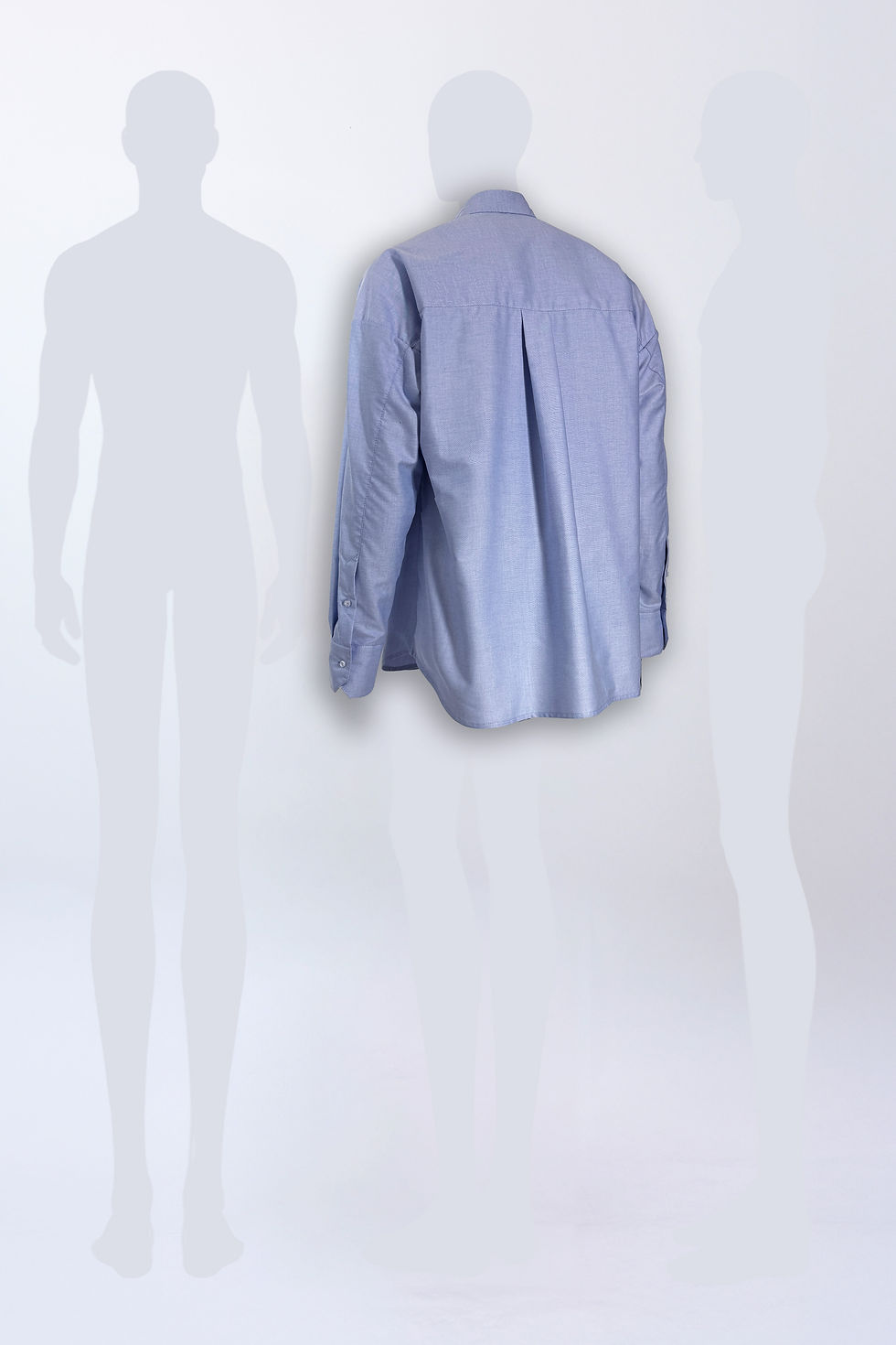 Light Blue OXFORD OVERSIZED SHIRT - ARIEL BASSAN - Full View Back