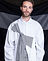 Striped Knotted Sleeve Extreme Oversized Shirt — image 3