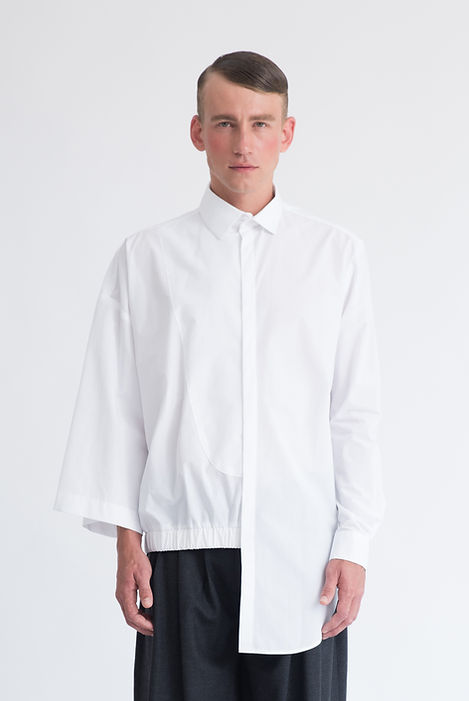 Asymmetrical Mixed Silhouettes Shirt — image 1