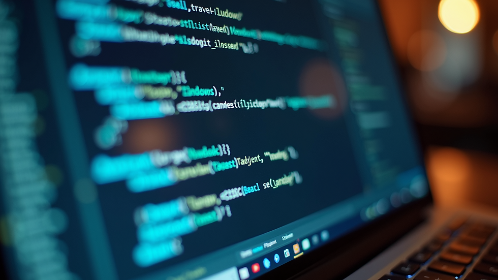 Eye-level view of a laptop screen showing AI writing software